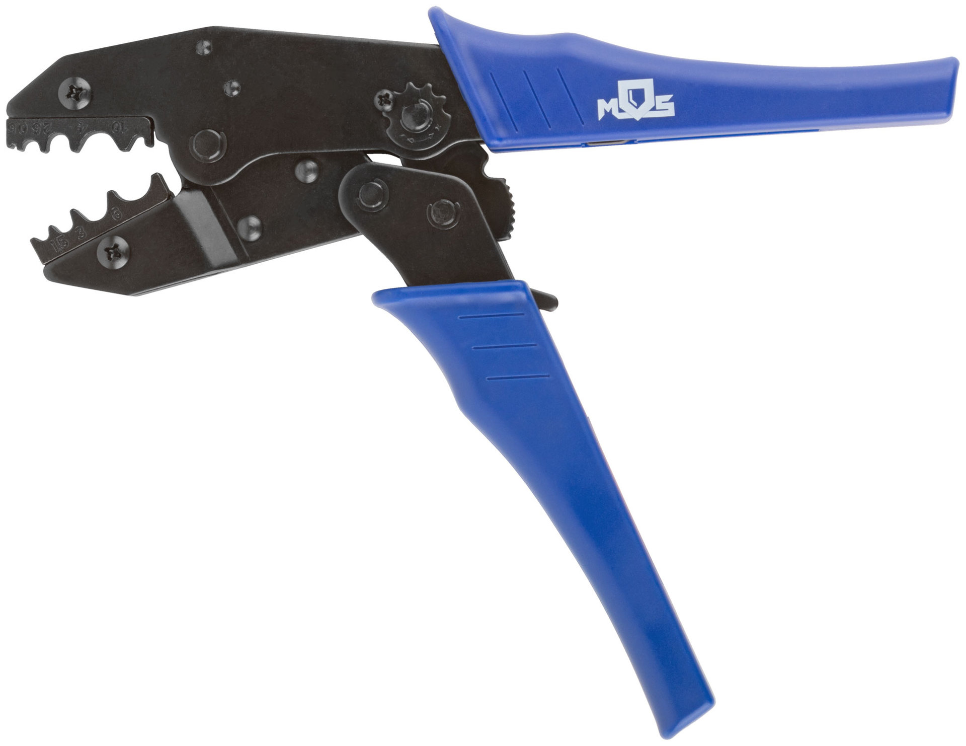 Пресс-клещи (кримпер) для обжима наконечников электропроводов с сечением 0,5-10 мм (60067М)