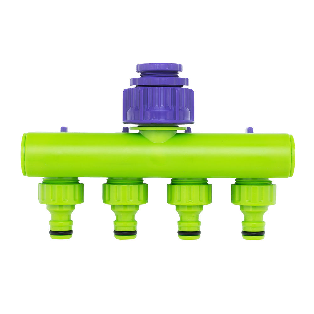 Разветвитель четырехканальный 1/2-3/4, регулируемый Palisad (66425)