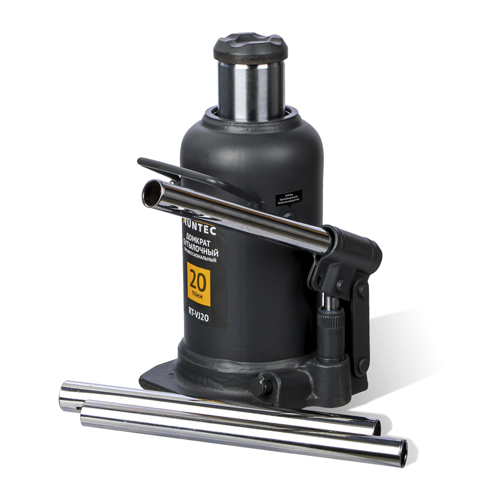 Домкрат бутылочный профессиональный 20 т, 241-525 мм RUNTEC RT-VJ20