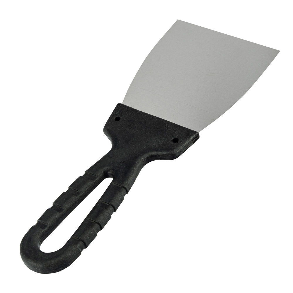 Шпательная лопатка из нержавеющей стали, 80 мм, пластмассовая ручка Sparta (85134)