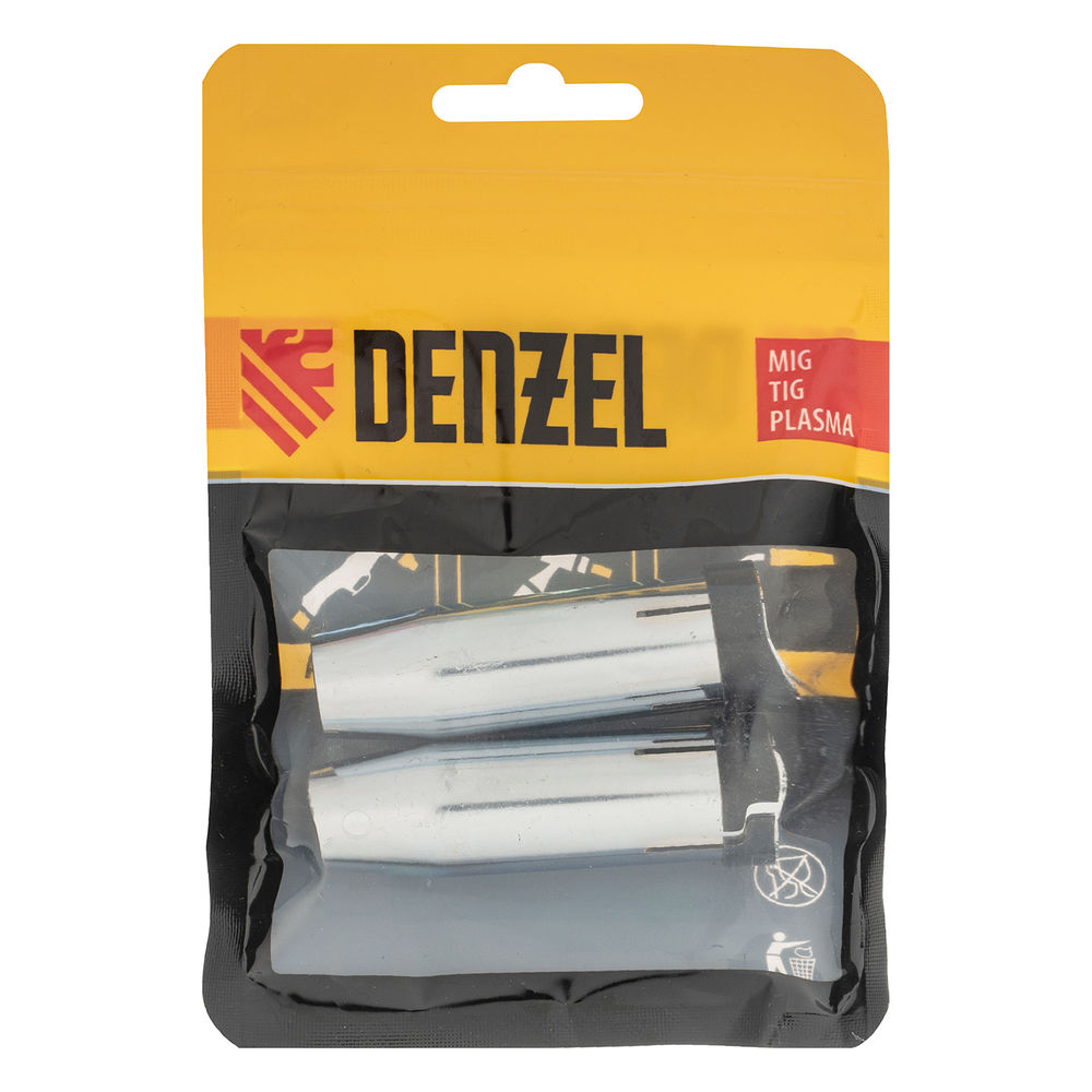 Сопло газовое 16, длина 57мм, 2 шт для MIG горелки тип 24 Denzel (93647)