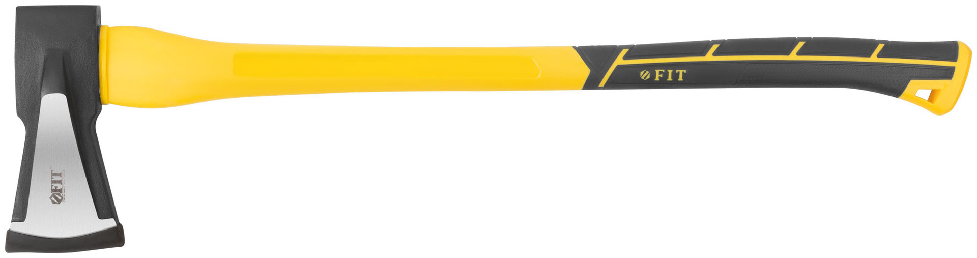 Топор-колун ушастый кованый, фиберглассовая длинная ручка 800 мм, 2500 гр.