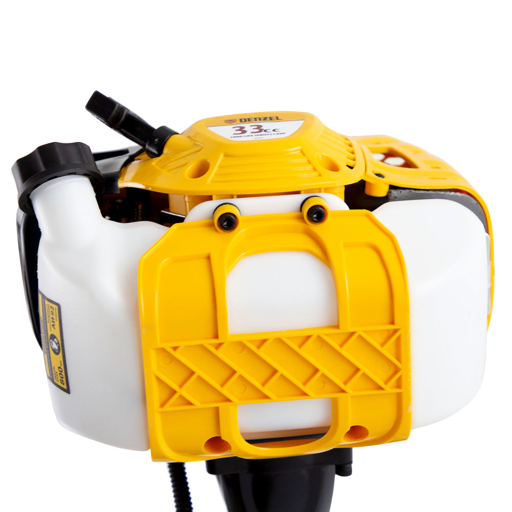 Триммер бензиновый DTL-33, 33 см3, неразъемная штанга Denzel (96261)