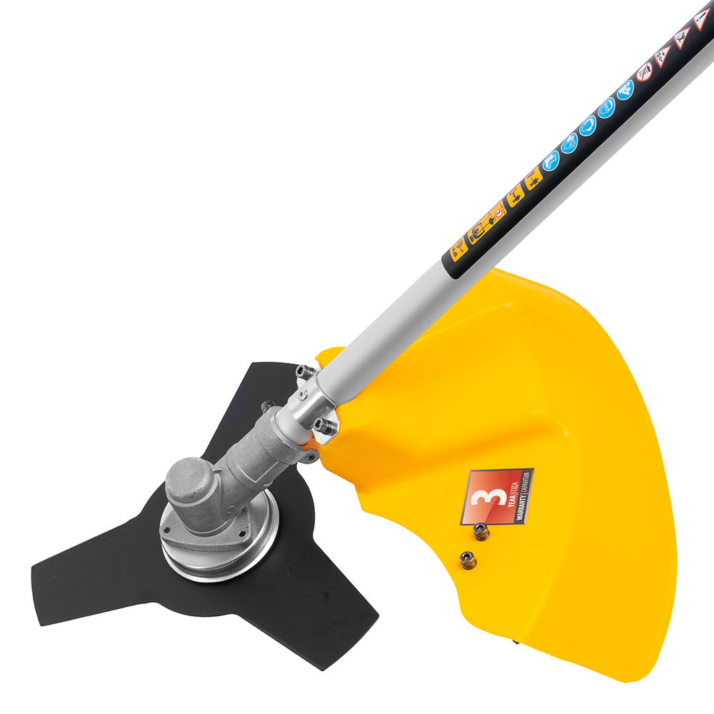 Триммер электрический TE-1200, 1200 Вт, 380 мм, катушка + диск, разборная штанга Denzel (96611)