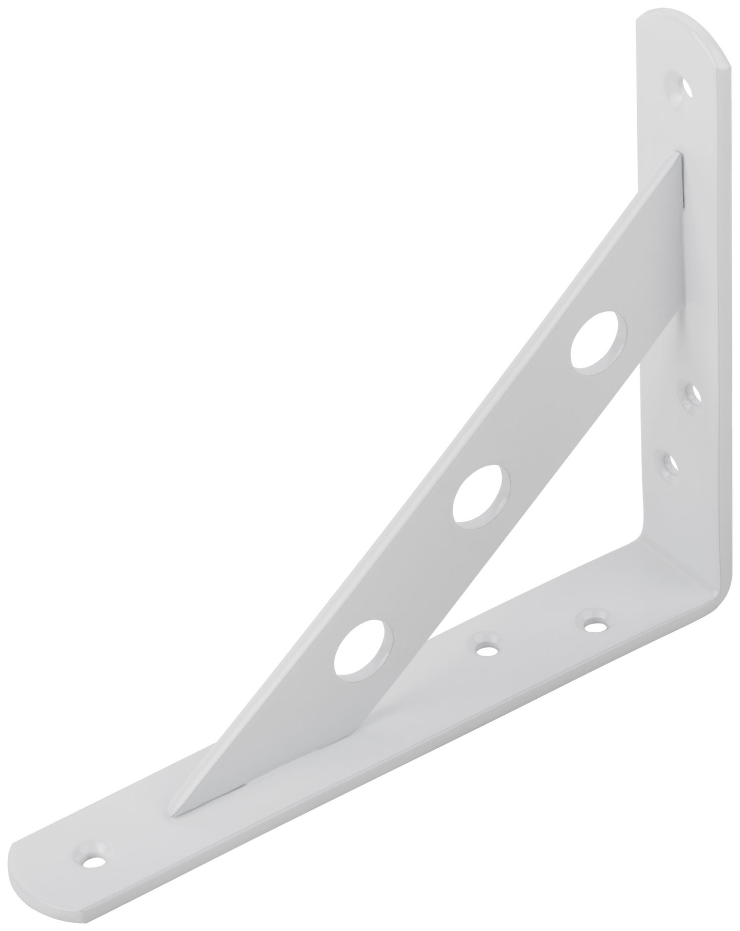 Уголок-кронштейн усиленный белый 150х125 мм (66101)