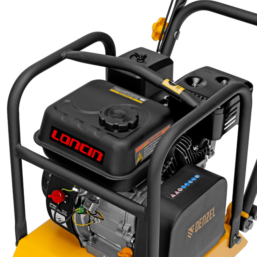 Виброплита бензиновая VC-12, 12 кН, 45*35 см, 196 см3 Denzel (97041)