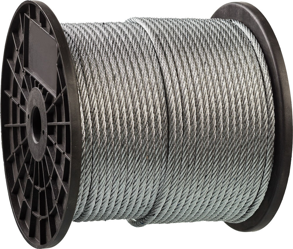 Стальной трос 3 мм, L 200 м, свивка 6 x 7 + FC ЗУБР DIN 3055 Профессионал 4-304110-03