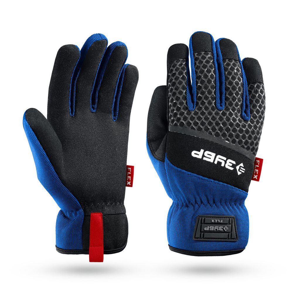 Перчатки комбинированные FLEX р.XL (10), синие, работа с сенсорными экранами ЗУБР Профессионал 11477-XL