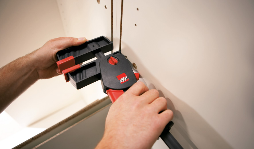 Струбцина для работы одной рукой DuoKlamp 160/85, 1.2 кН DUO16-8 BE-DUO16-8