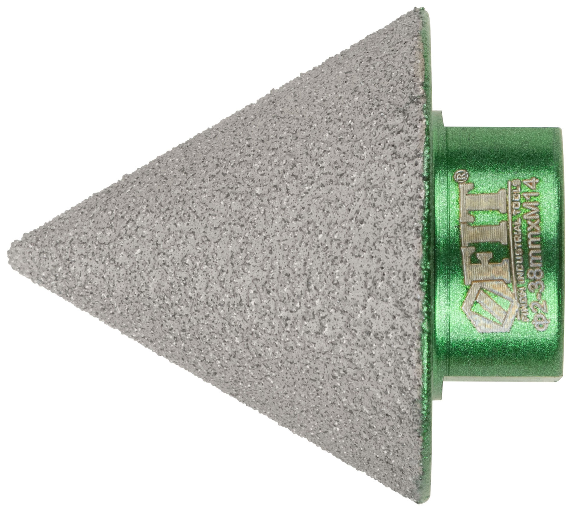 Фреза алмазная конусная для УШМ Профи, хвостовик М14, 2-38 мм (36991)