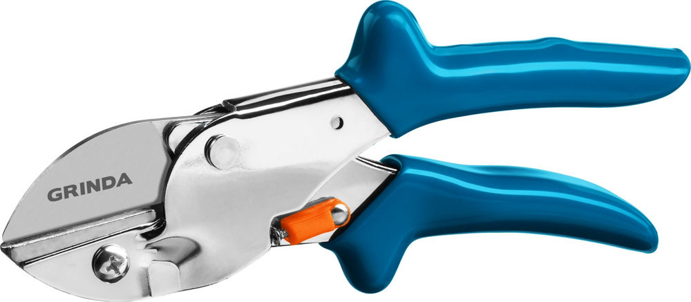 Контактный секатор P-44, 190 мм, закаленная сталь, стальные рукоятки, покрытие ПВХ, PROLine GRINDA 423444