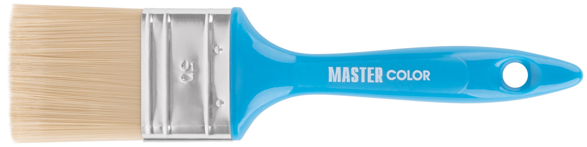 Кисть флейцевая, толщ. 14 мм, ПЭТ-щетина, нерж. обжим, пласт. ручка, ширина 50 мм (30-0203)