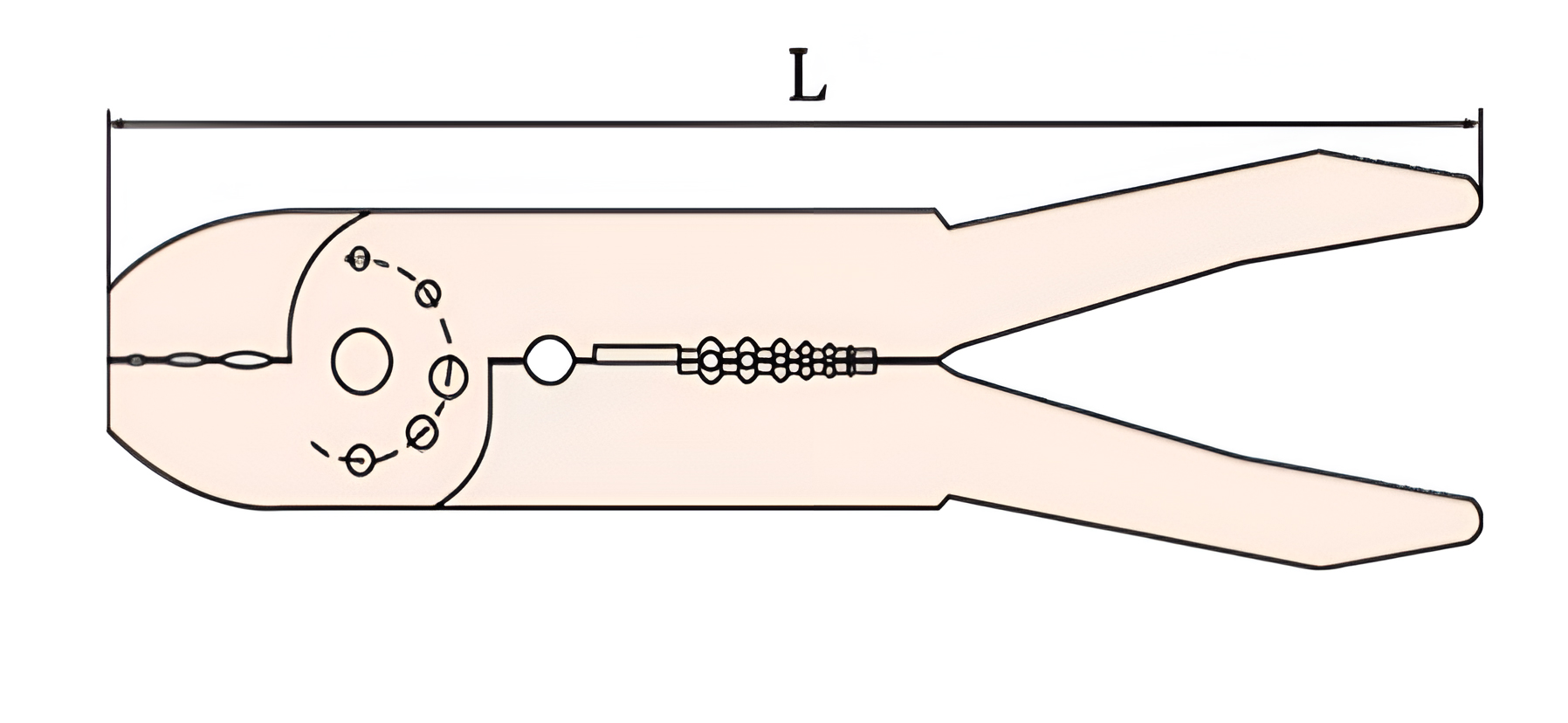 Клещи обжимные (кримпер) 200 искробезопасные сплав AlCu 257B-1002, HORTZ