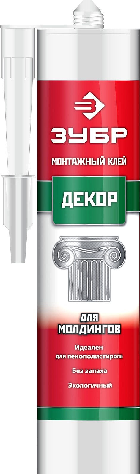 Клей монтажный для молдингов 300 мл, белый ЗУБР 41337  