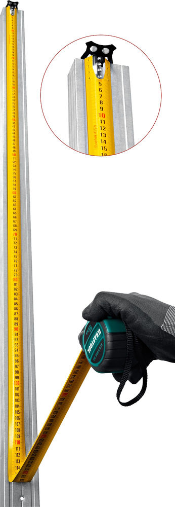 Рулетка 10 м х 32 мм со сверх широким полотном Extrem KRAFTOOL 34127-10