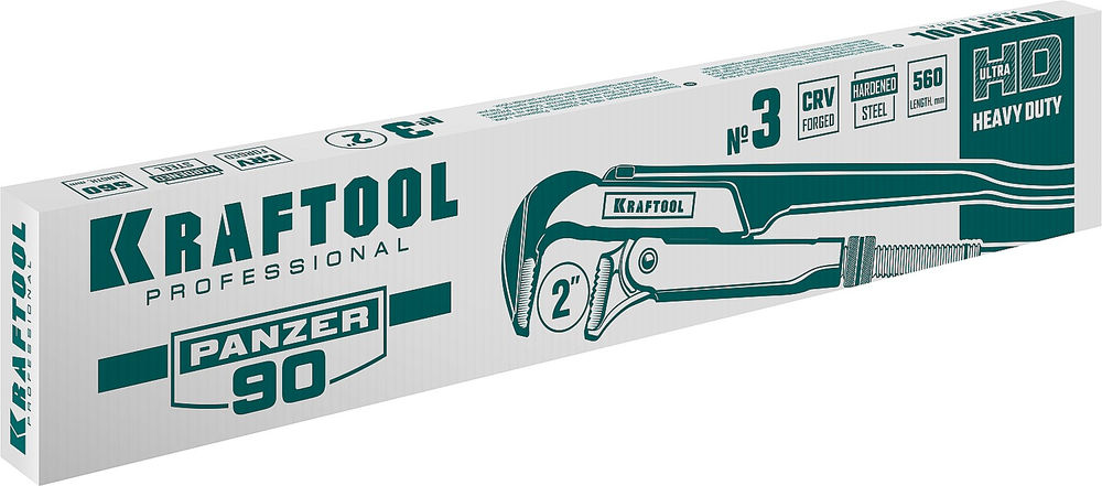 Трубный ключ с прямыми губками PANZER-90, №3, 2, 560 мм KRAFTOOL 2734-20_z02