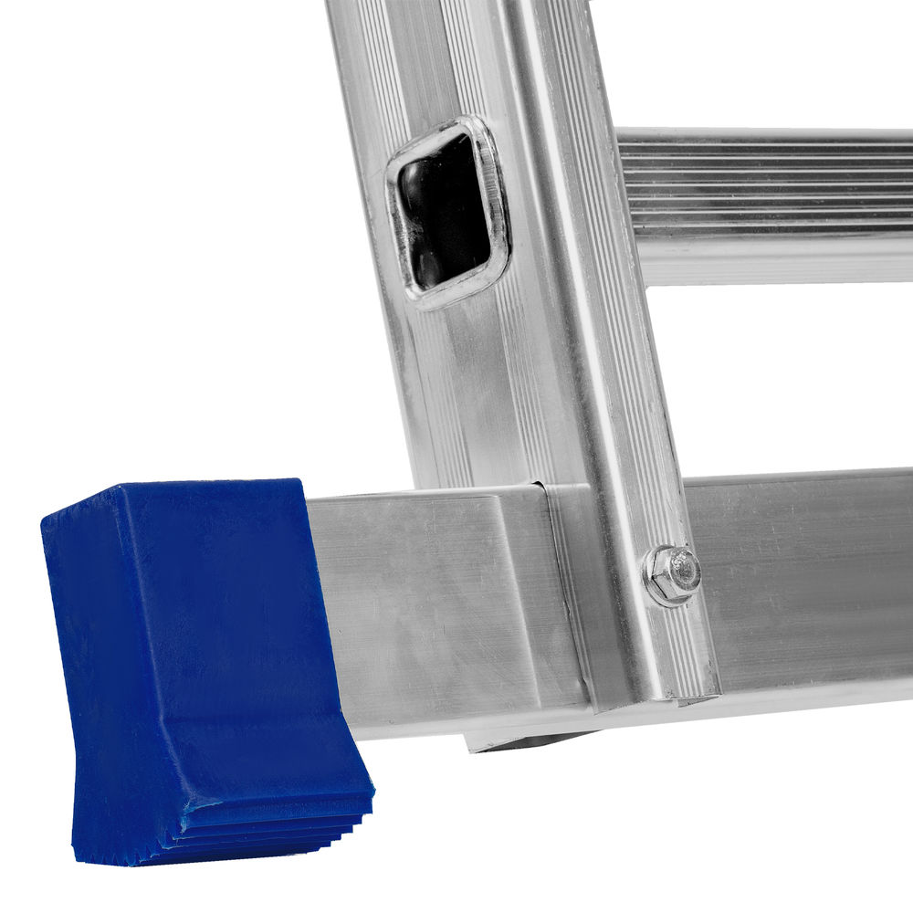 Лестница, 2 х 11 ступеней, алюминиевая, двухсекционная, Сибртех (97911)