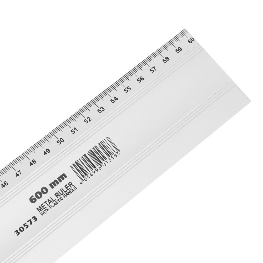Линейка-уровень, 600 мм, металлическая, пластмассовая ручка 2 глазка Matrix (30573)