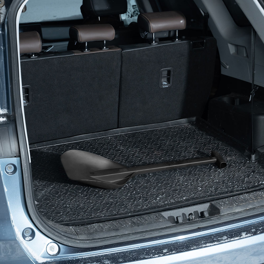 Лопата автомобильная, 230х290х690мм, сверхпрочный полиамид Denzel (61670)