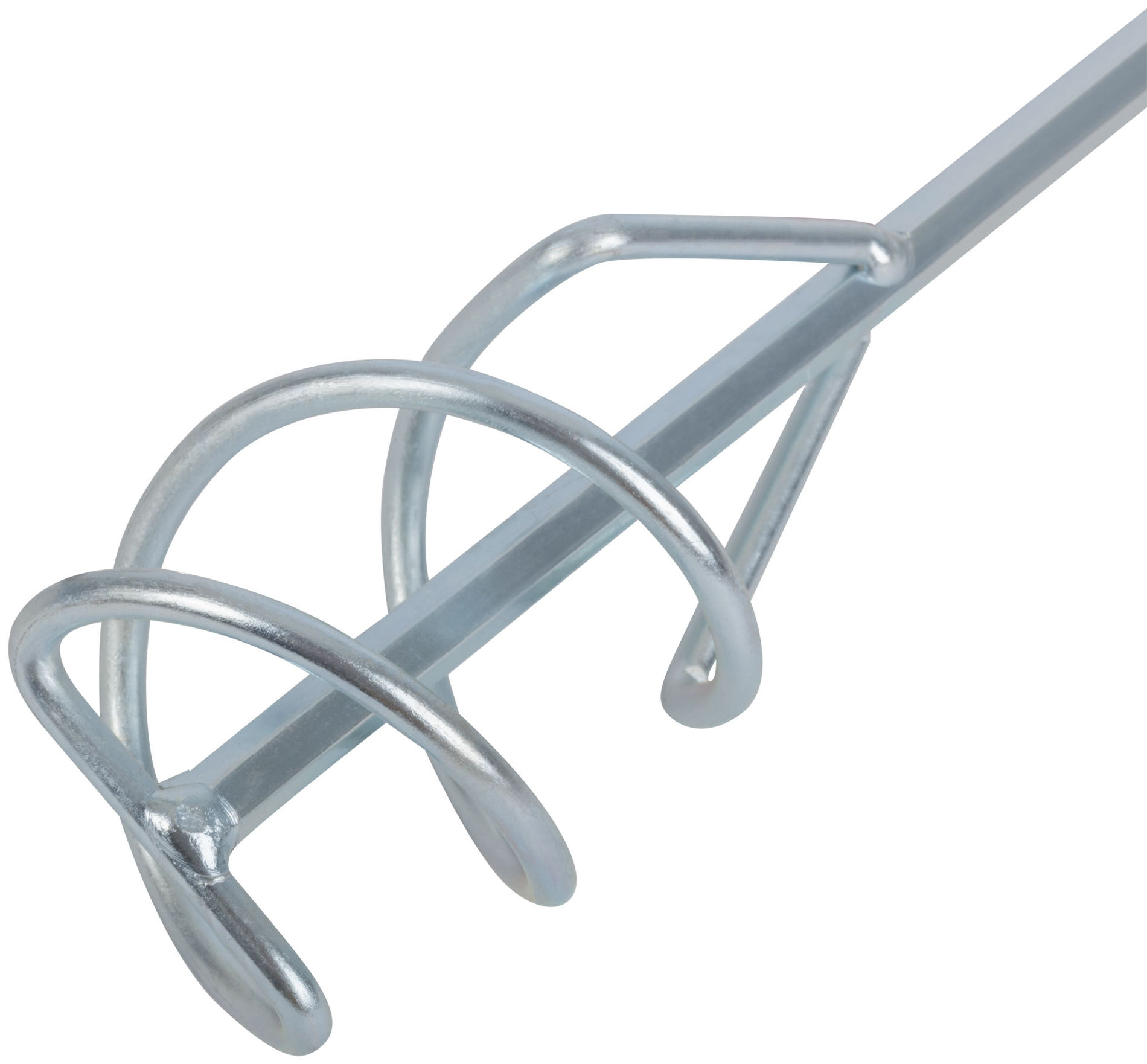 Миксер для строительных смесей оцинкованный, хвостовик SDS-PLUS 80х400 мм (04191)