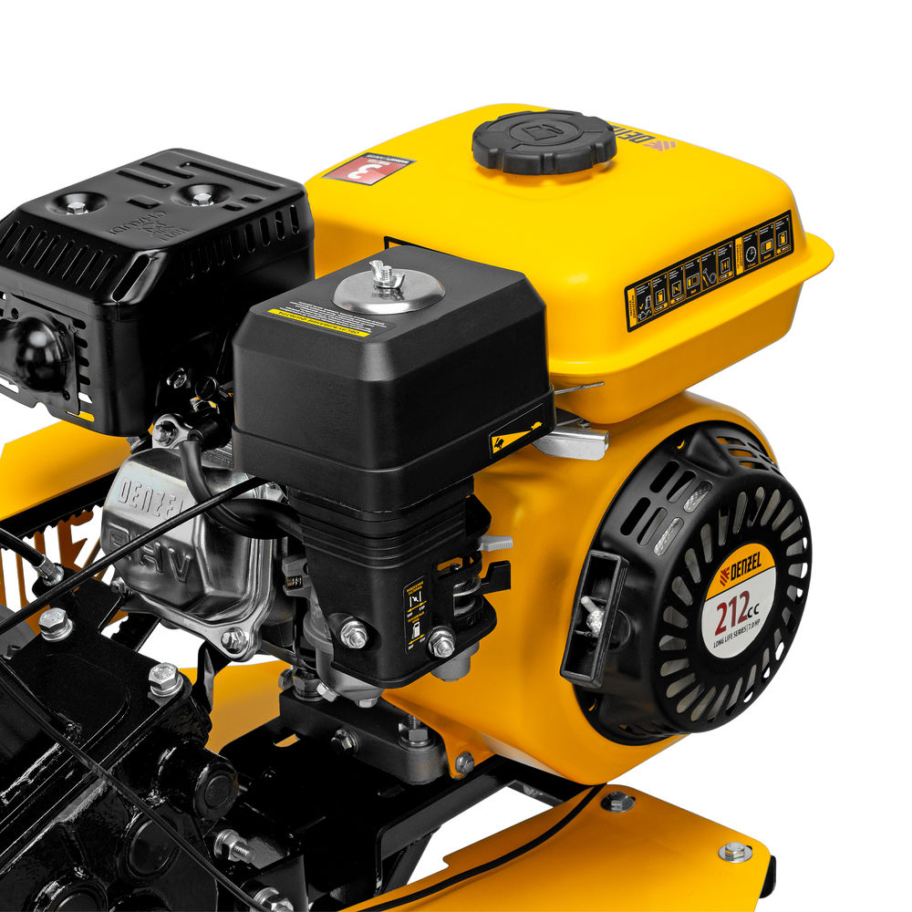 Мотоблок DPT-270SB, 7 л.с., ремен.сцеп, фрез 3х4, ШОМ, без колес, передачи 2В/1Н Denzel (56452)