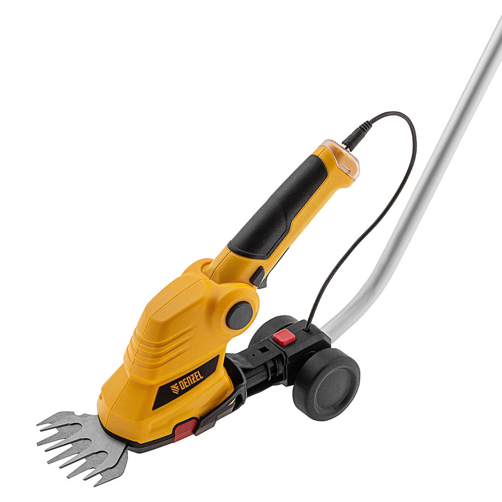 Ножницы-кусторез с телескопической штангой аккумуляторные G801E с акк. 7.2В Li-Ion 1.5 Ач Denzel (96815)