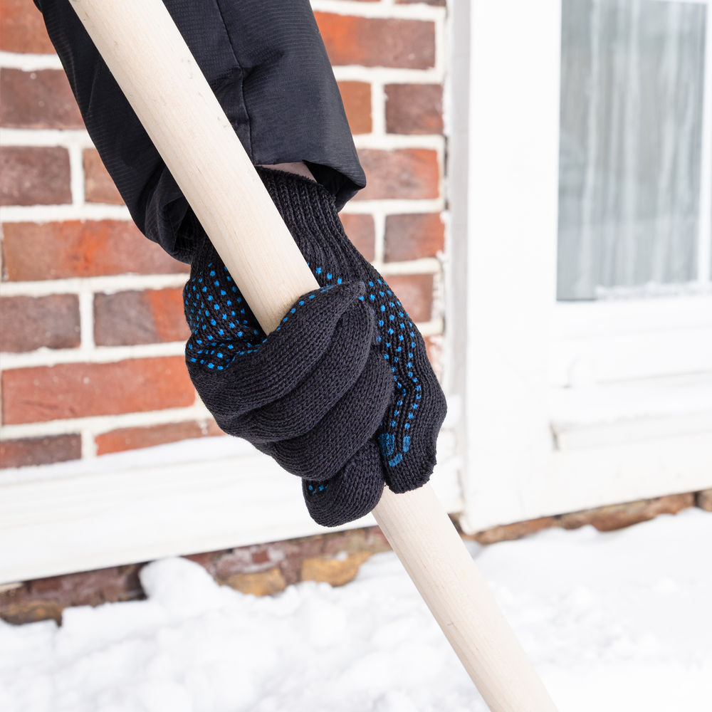 Перчатки трикотажные, акрил, с ПВХ точкой, 7 класс Сибртех (67701)