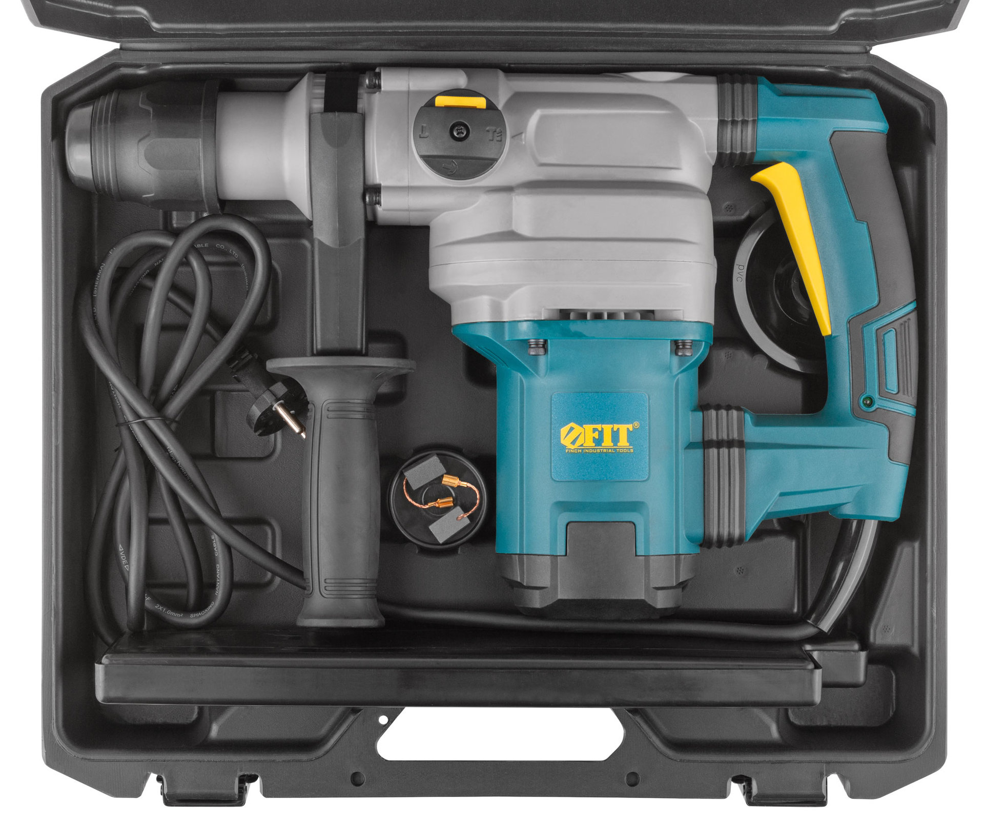 Перфоратор демонтажный 1400 Вт; 0-520 об/мин; 0-4100 уд/мин; 9 Дж; 2 реж.; SDS-MAX; 6,65 кг; кейс (80120)