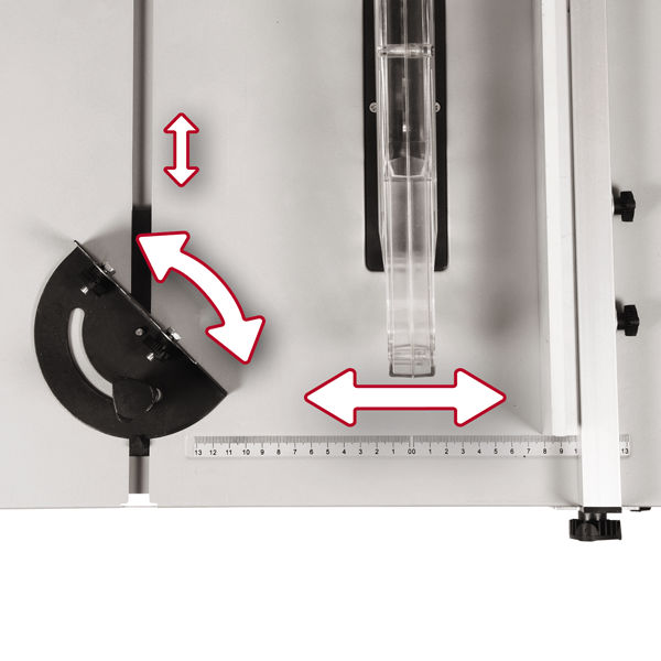 Пила настольная Einhell TC-TS 210, 1200Вт,210х30мм,глуб реза 45мм,4800 об/мин (4340425)