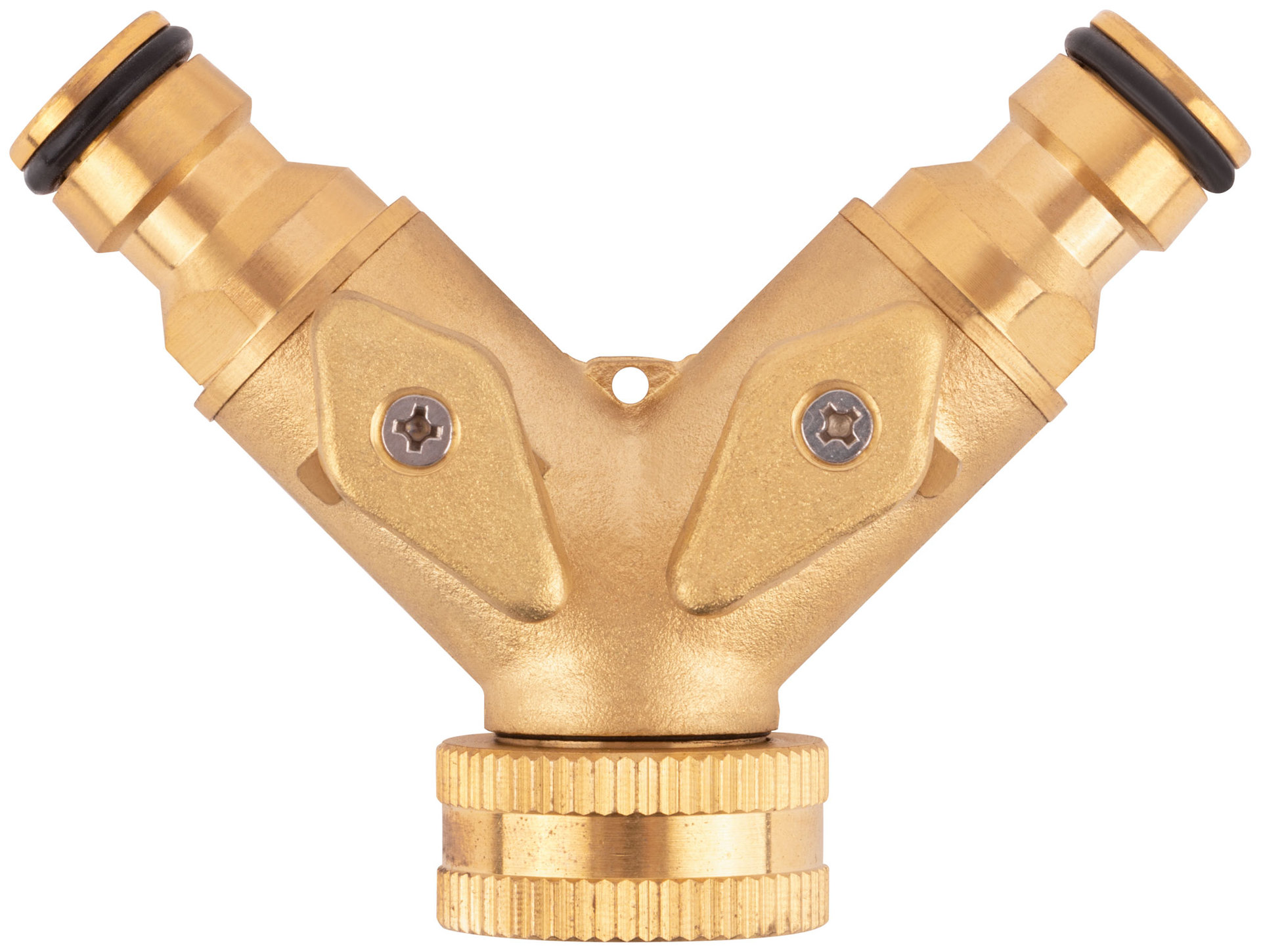 Распределитель 2-х канальный латунь (77465)