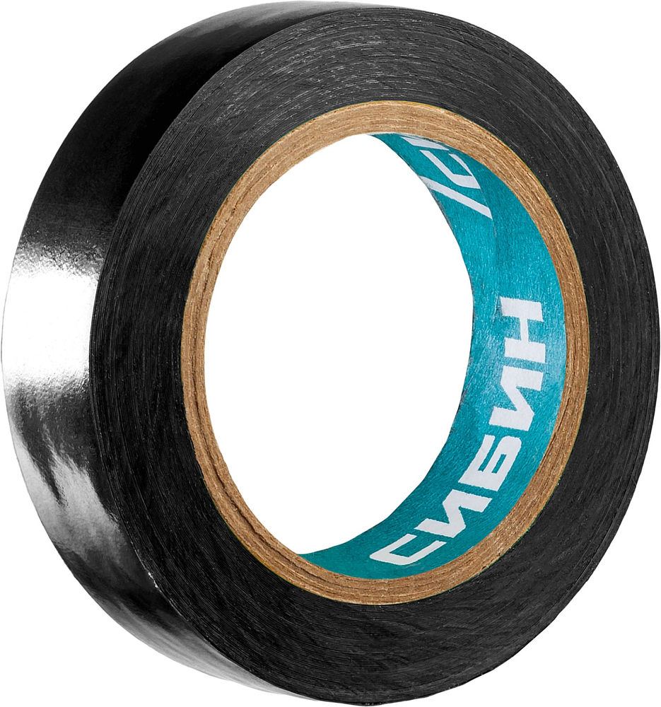 Изолента ПВХ 15 мм х 10 м, 5 000 В, черная СИБИН 1235-2