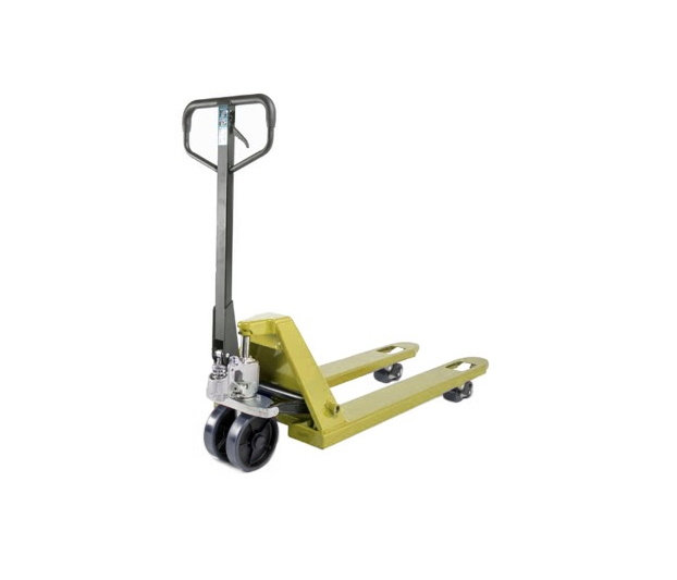 Тележка гидравлическая 2500 кг 1150 мм резиновые колеса и ролики TOR AC (серия J) (1049928)