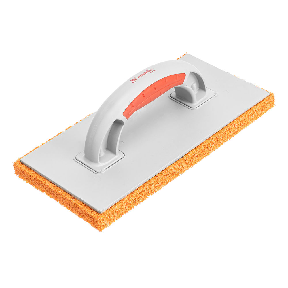 Терка пластмассовая, гидрорезиновое покрытие 18 мм, 270 x 130 мм, двухкомпонентная ручка Matrix (86807)