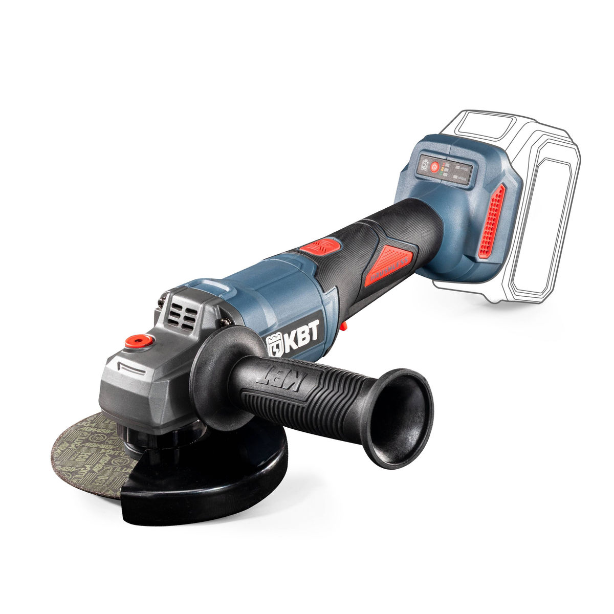 Угловая шлифовальная машина GB-20-125R без АКБ и ЗУ серия ПРОФИ (КВТ) (104541)