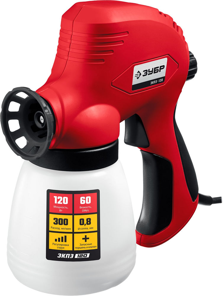 Краскопульт электрический безвоздушный 120 Вт ЗУБР ЗКПЭ-120