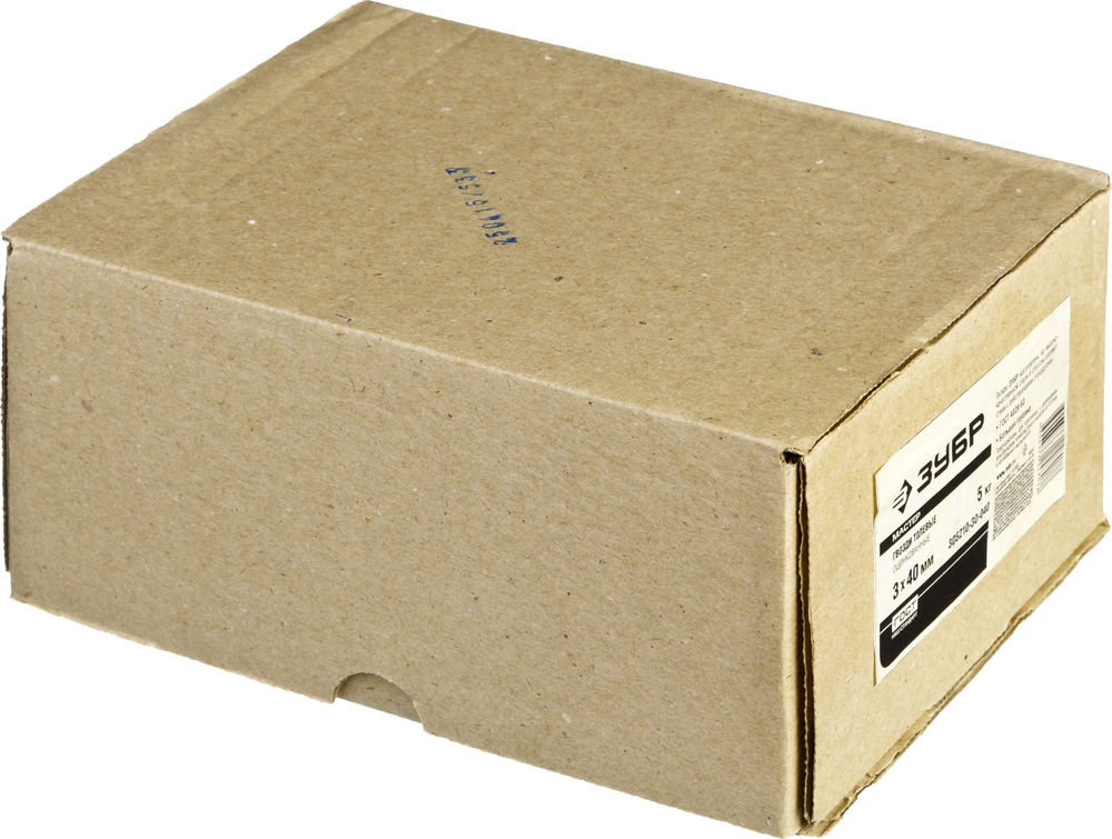 Гвозди толевые 40 x 3 мм, цинк, 5 кг, ГОСТ 4029-63 ЗУБР 305210-30-040