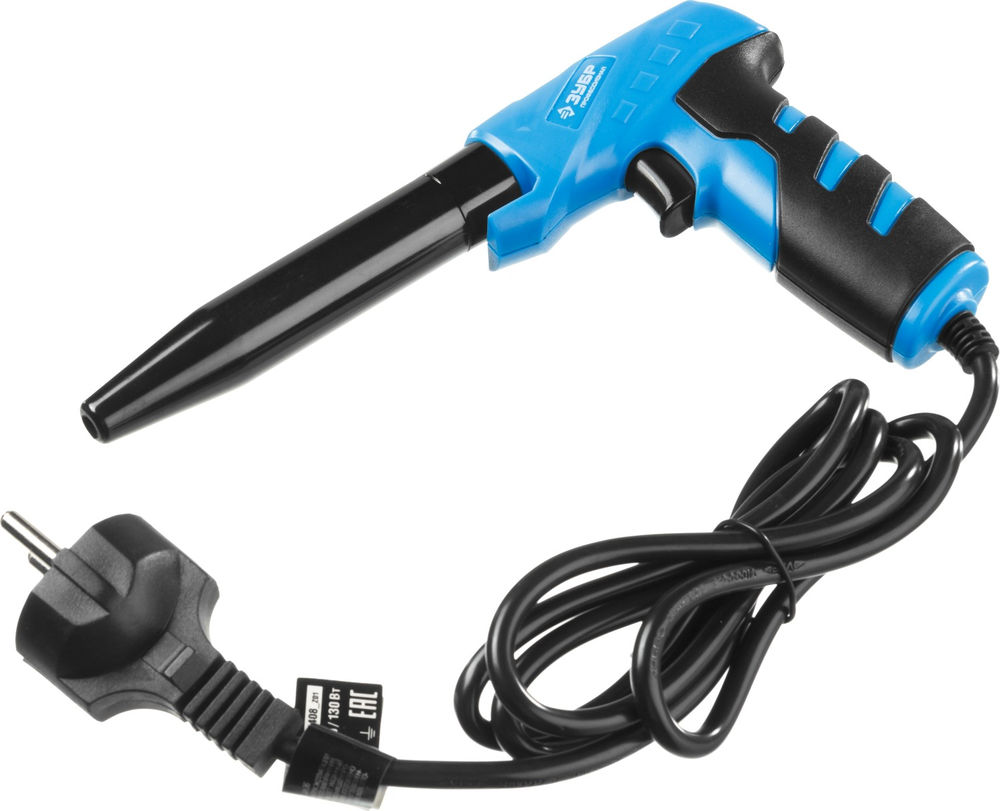 Электропаяльник 30/130 Вт, конус, керамический нагреватель, пистолетная рукоятка ЗУБР ТУРБО Профессионал 55408_z01