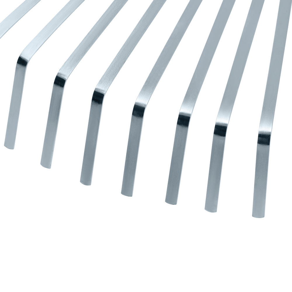 Грабли веерные стальные, 300 - 480 мм, 22 плоских зуба, оцинкованные,раздвижные, без черенка, Palisad (617675)