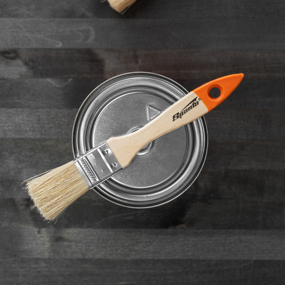 Кисть плоская Slimline 1 (25 мм) натуральная щетина, деревянная ручка Sparta (824205)