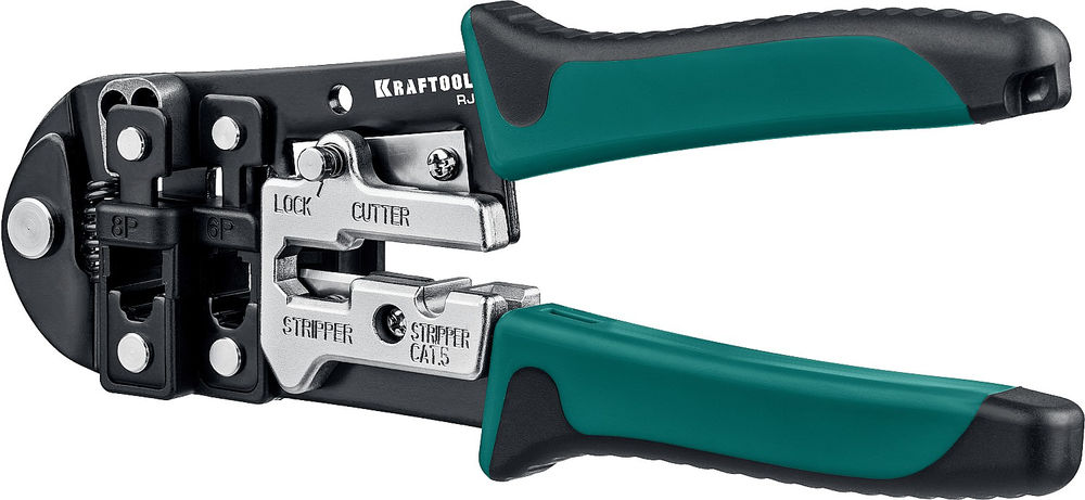 Кримпер универсальный (RJ45, RJ11,RJ12) RJ KRAFTOOL 22699