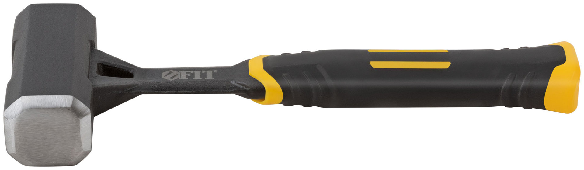 Кувалда кованая цельнометаллическая, пластиковая прорезиненная ручка 1 кг