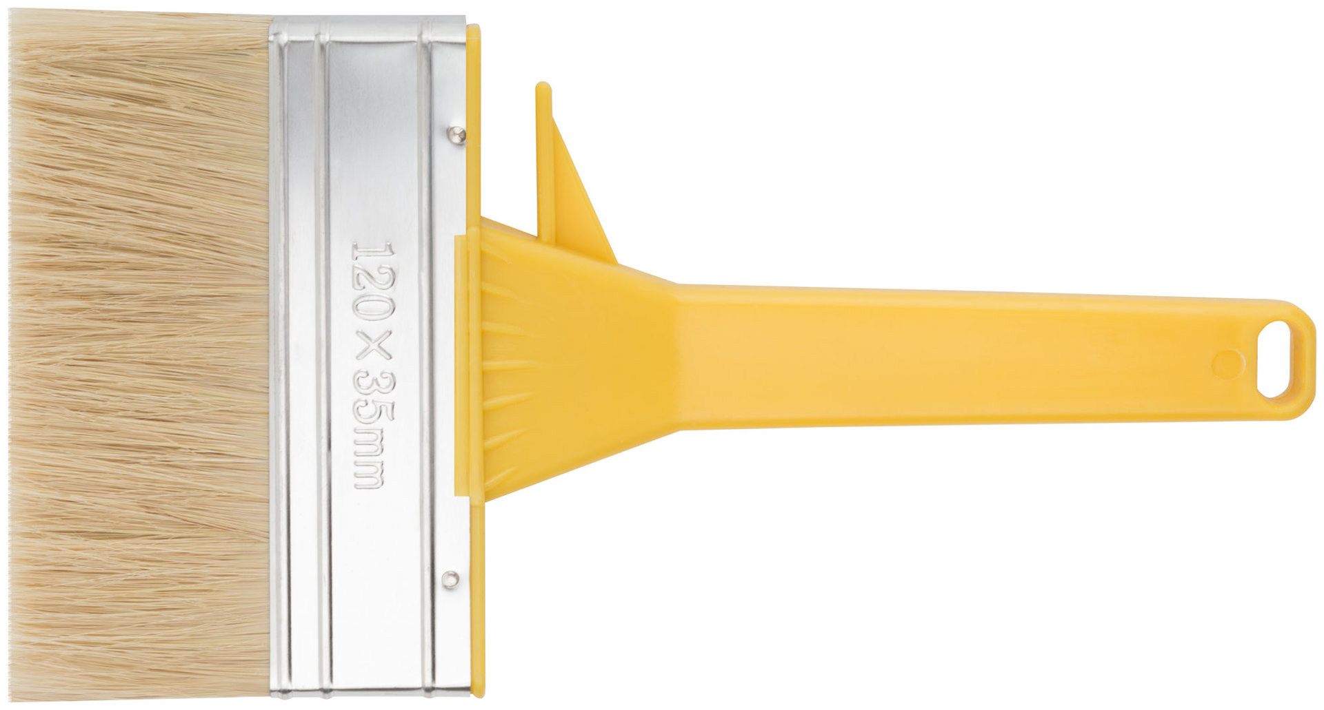 Макловица, натур.светлая щетина, сплошной пластиковый корпус, полая ручка, мини 35 х 125 мм (01648)