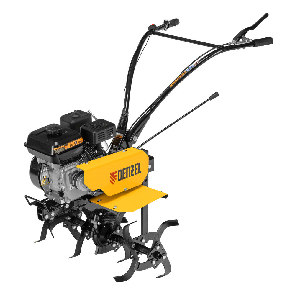 Мотоблок DPT-170, 7 л.с., ремен.сцеп, шир 85 см, глуб 35 см,фрез 3х3,ШОМ,скор 2В/1Н,кол 8 Denzel (56431)