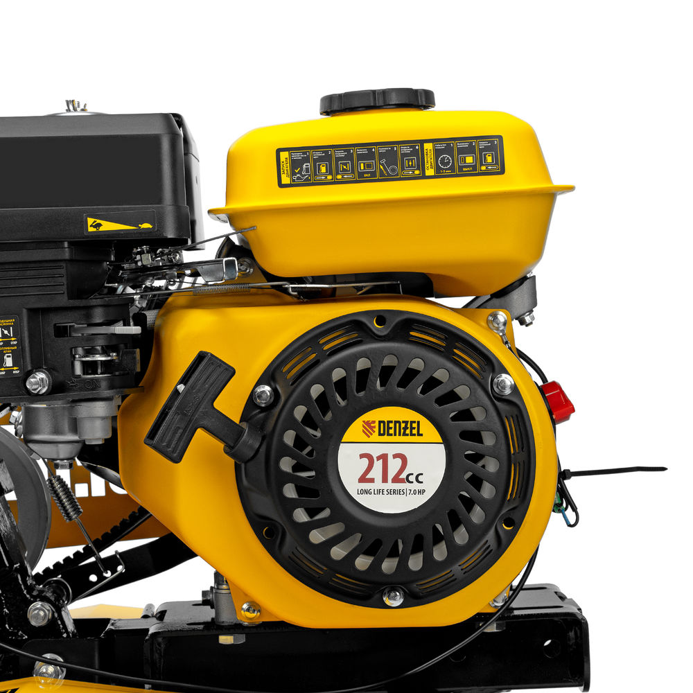 Мотоблок DPT-270SB, 7 л.с., ремен.сцеп, фрез 3х4, ШОМ, без колес, передачи 2В/1Н Denzel (56452)