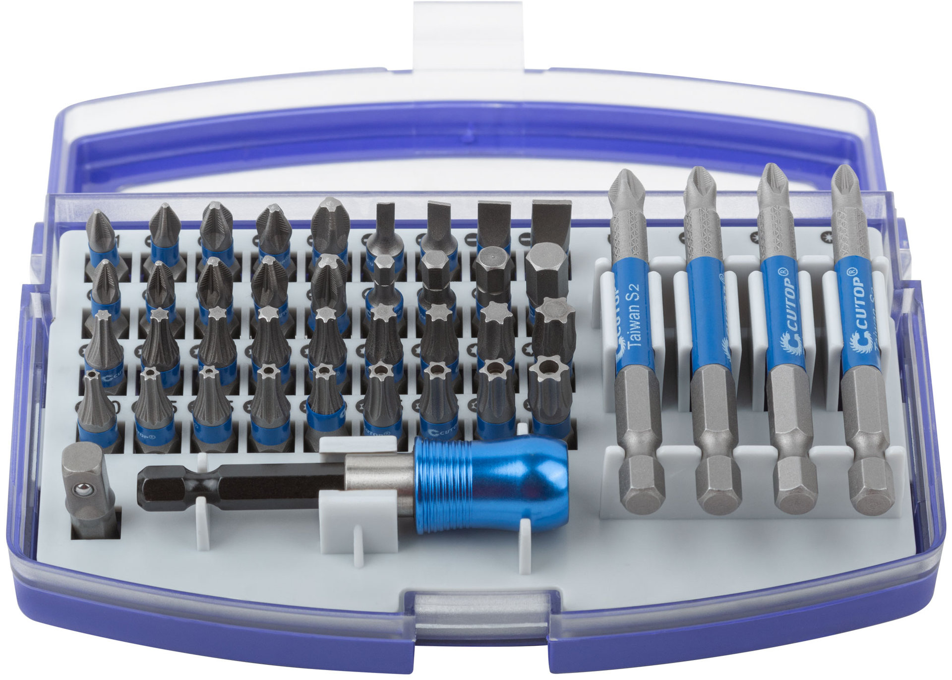 Набор бит в пластиковом боксе Монтажный, Cutop profi, 42 предмета (83-869)