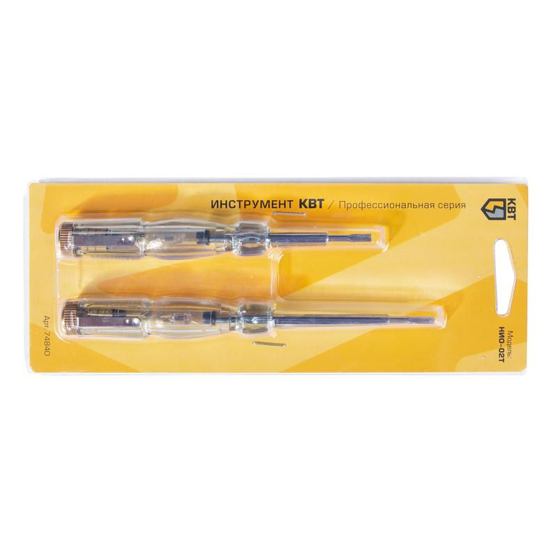 Набор индикаторных отверток НИО-02Т (КВТ) 74840