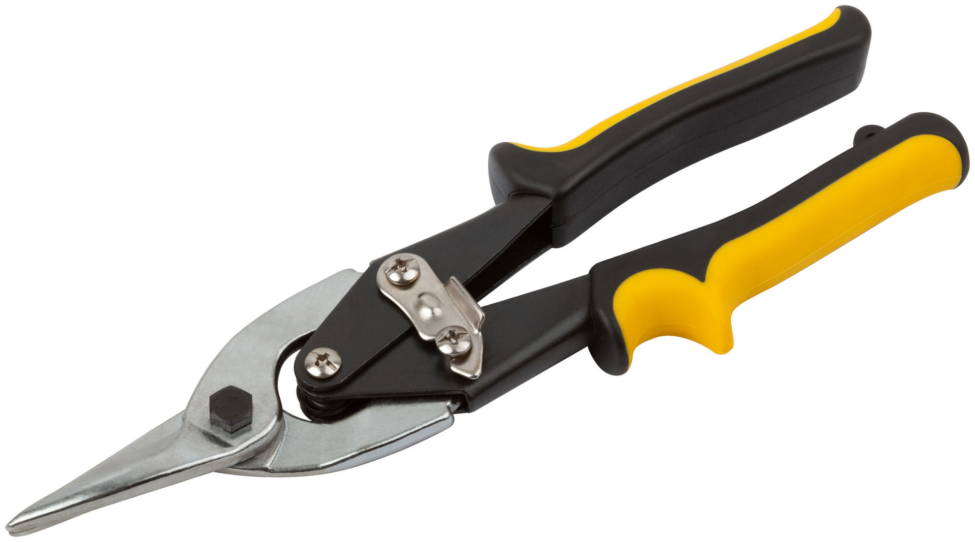 Ножницы по металлу Aviation усиленные, прорезиненные ручки, прямые 250 мм (41470)