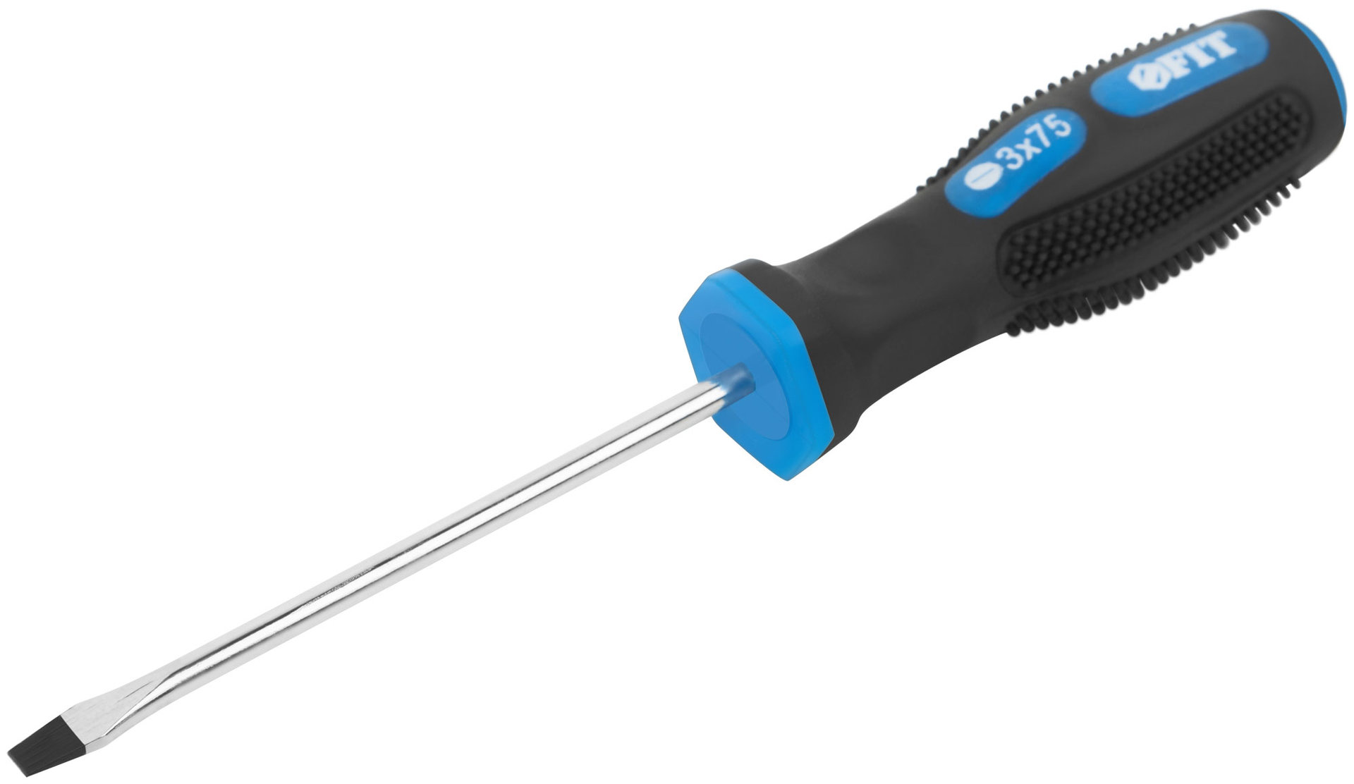 Отвертка Универсал, CrV сталь, прорезиненная ручка 3х75 мм SL (55132)