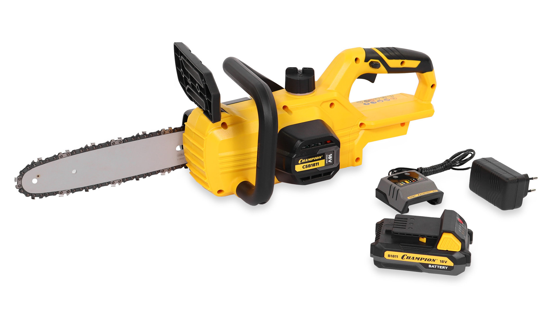 Пила аккумуляторная CHAMPION CSB1811 (18В4Ач Li-ion2.9кг18мин103/8-1,3-40,2300об/мин +АКБ( 2Ач)иЗУ) (CSB1821)