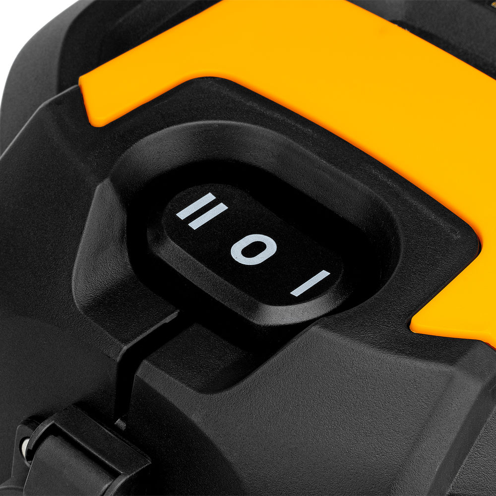 Пылесос строительный RVC20, 1400 Вт, бак 20 л, шланг 3 м, розетка с автосинхр. Denzel (28202)